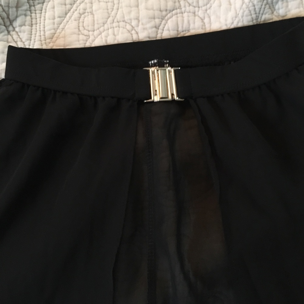 Black sarong long skirt  see through cover up